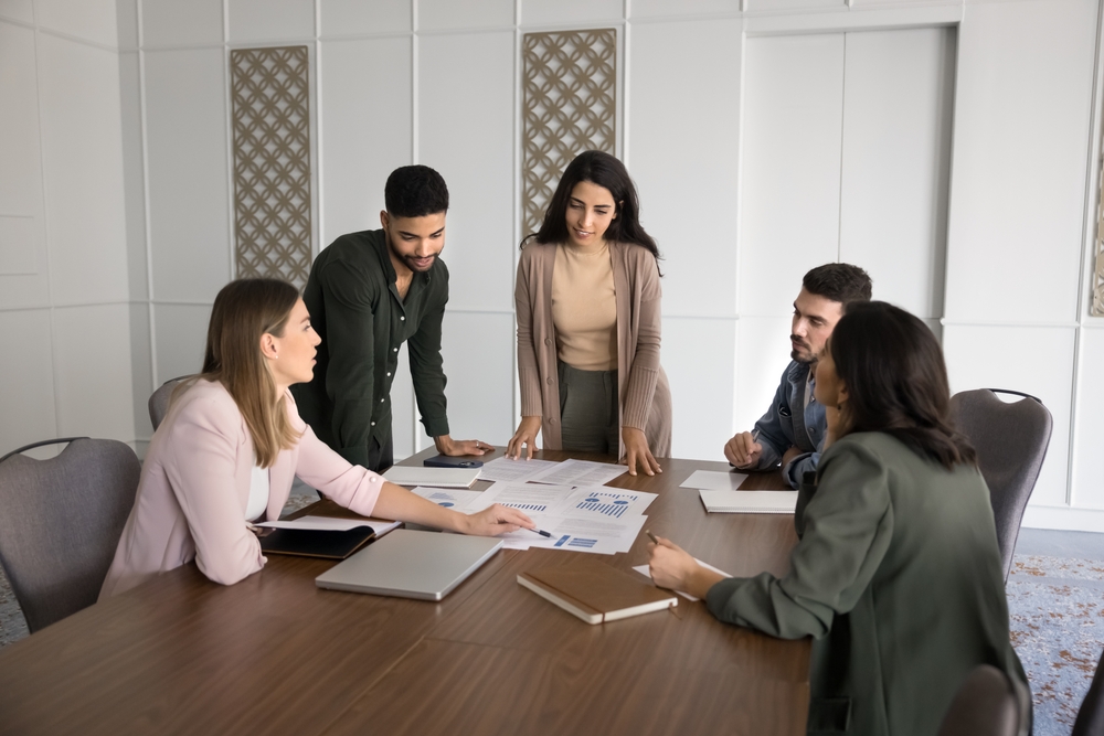 Advisor speaking with a client